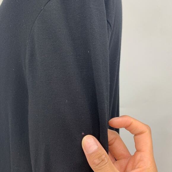 Eileen Fisher Tunic Dress Womens S Small Black Viscose Blend Button Down Pockets - Picture 6 of 12